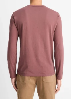 Garment Dye Cotton Long-Sleeve Henley