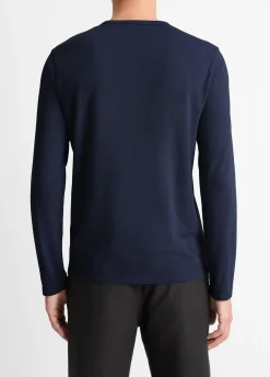 Garment Dye Cotton Long-Sleeve Henley