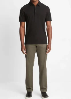Garment Dye Cotton Polo Shirt
