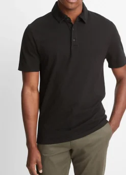 Garment Dye Cotton Polo Shirt