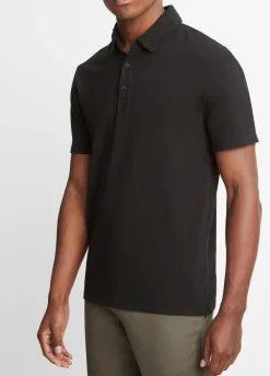 Garment Dye Cotton Polo Shirt