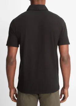 Garment Dye Cotton Polo Shirt