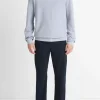 Geo-Jacquard Wool-Blend Crew Neck Sweater
