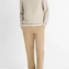 Geo-Jacquard Wool-Blend Crew Neck Sweater