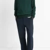 Geo-Jacquard Wool-Blend Crew Neck Sweater