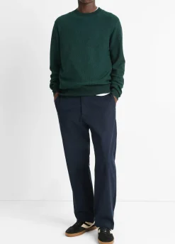 Geo-Jacquard Wool-Blend Crew Neck Sweater