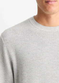 Geo-Jacquard Wool-Blend Crew Neck Sweater