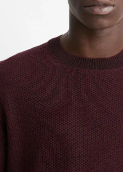 Geo-Jacquard Wool-Blend Crew Neck Sweater