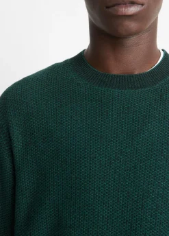 Geo-Jacquard Wool-Blend Crew Neck Sweater