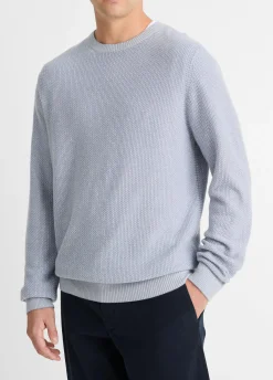 Geo-Jacquard Wool-Blend Crew Neck Sweater
