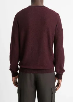 Geo-Jacquard Wool-Blend Crew Neck Sweater