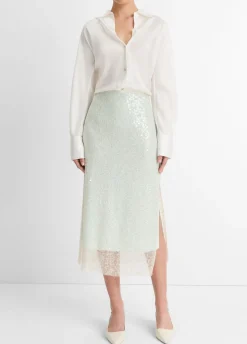 Glassy Sequin Skirt