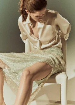 Glassy Sequin Skirt