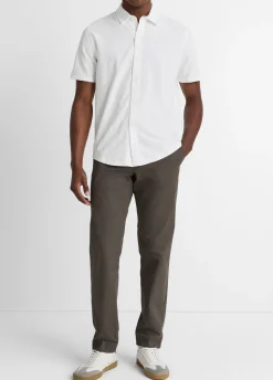 Heavy Slub-Cotton Button-Front Shirt