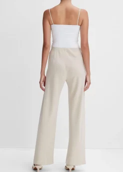 High-Waist Crepe Bias Pant