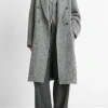Italian Herringbone Wool-Blend Double-Breasted Coat