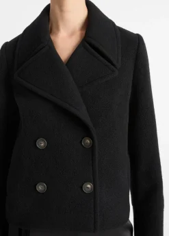 Italian Wool Cropped Peacoat