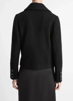 Italian Wool Cropped Peacoat