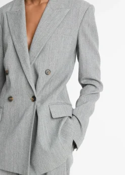 Italian Wool-Blend Twill Double-Breasted Blazer