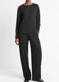 Knit Relaxed Long-Sleeve T-Shirt