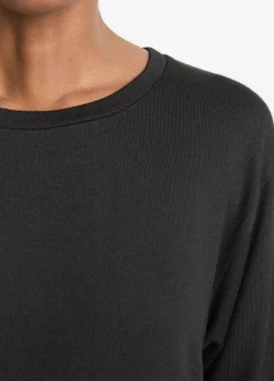 Knit Relaxed Long-Sleeve T-Shirt