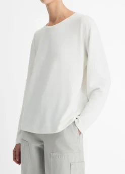 Knit Relaxed Long-Sleeve T-Shirt