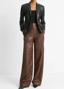 Leather Shrunken Blazer