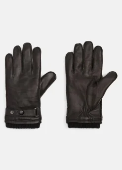 Leather Wrist-Strap Glove