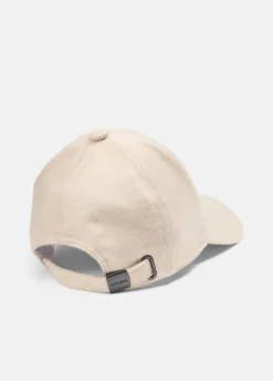 Leather-Trim Cashmere Baseball Cap