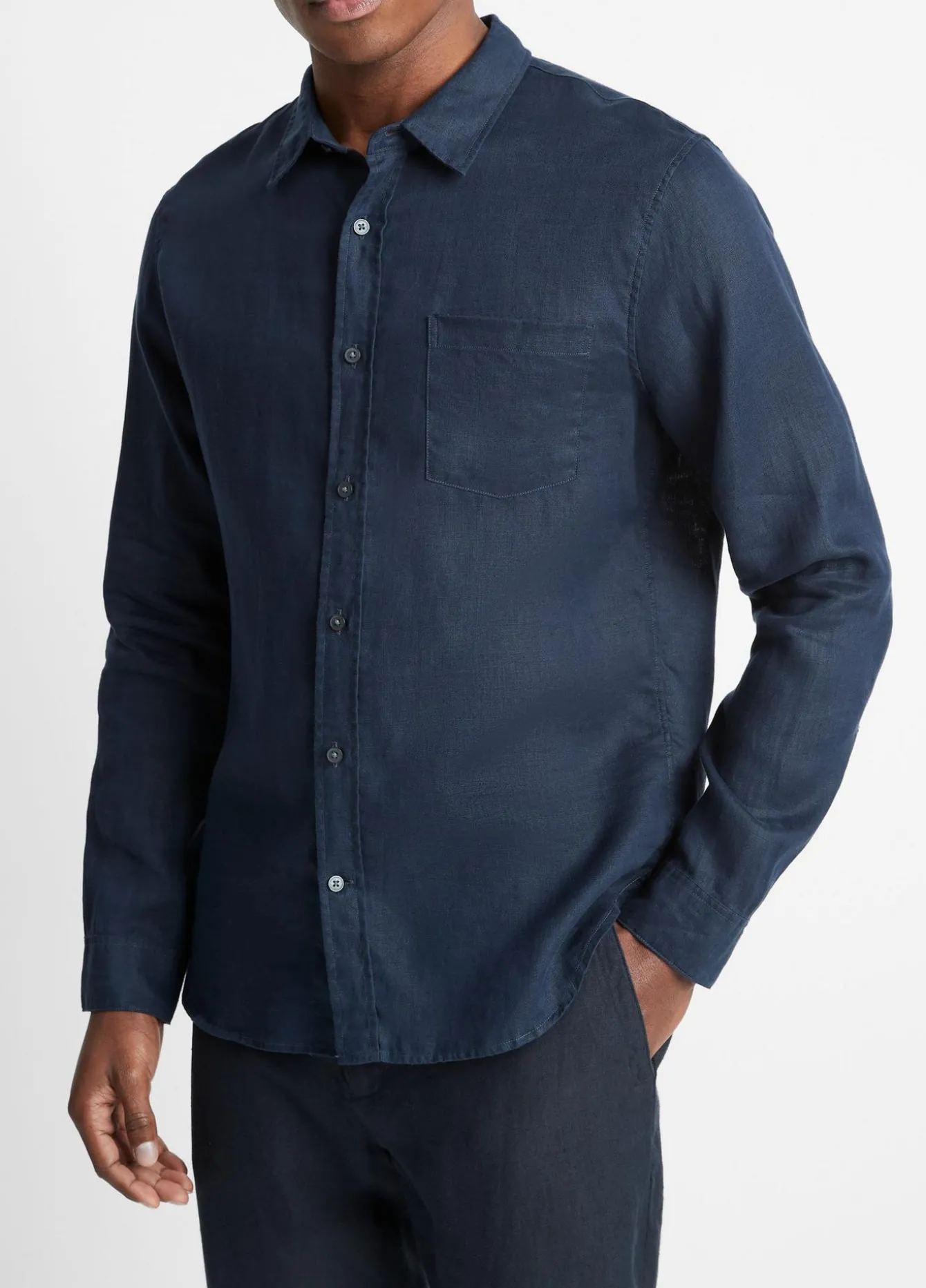 Linen Long-Sleeve Shirt