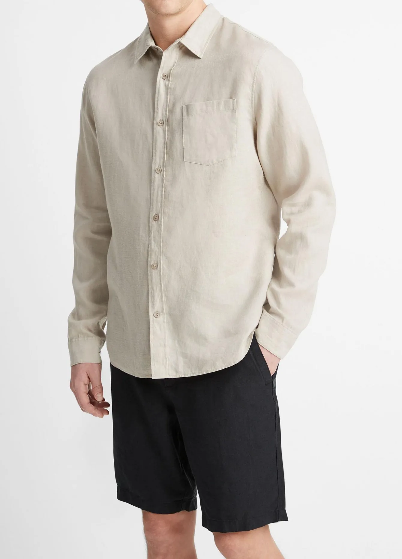 Linen Long-Sleeve Shirt