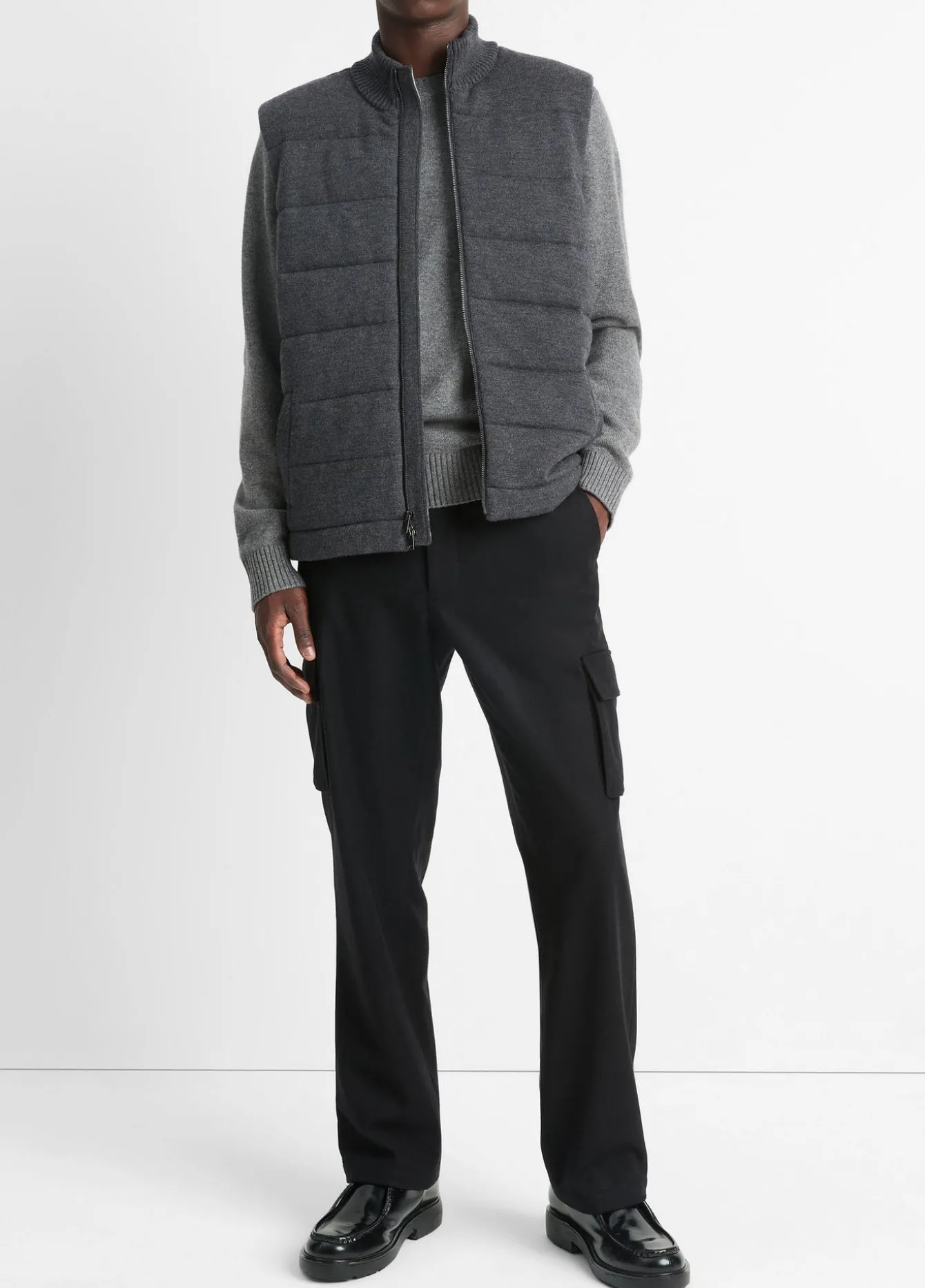 Merino Wool Full-Zip Vest