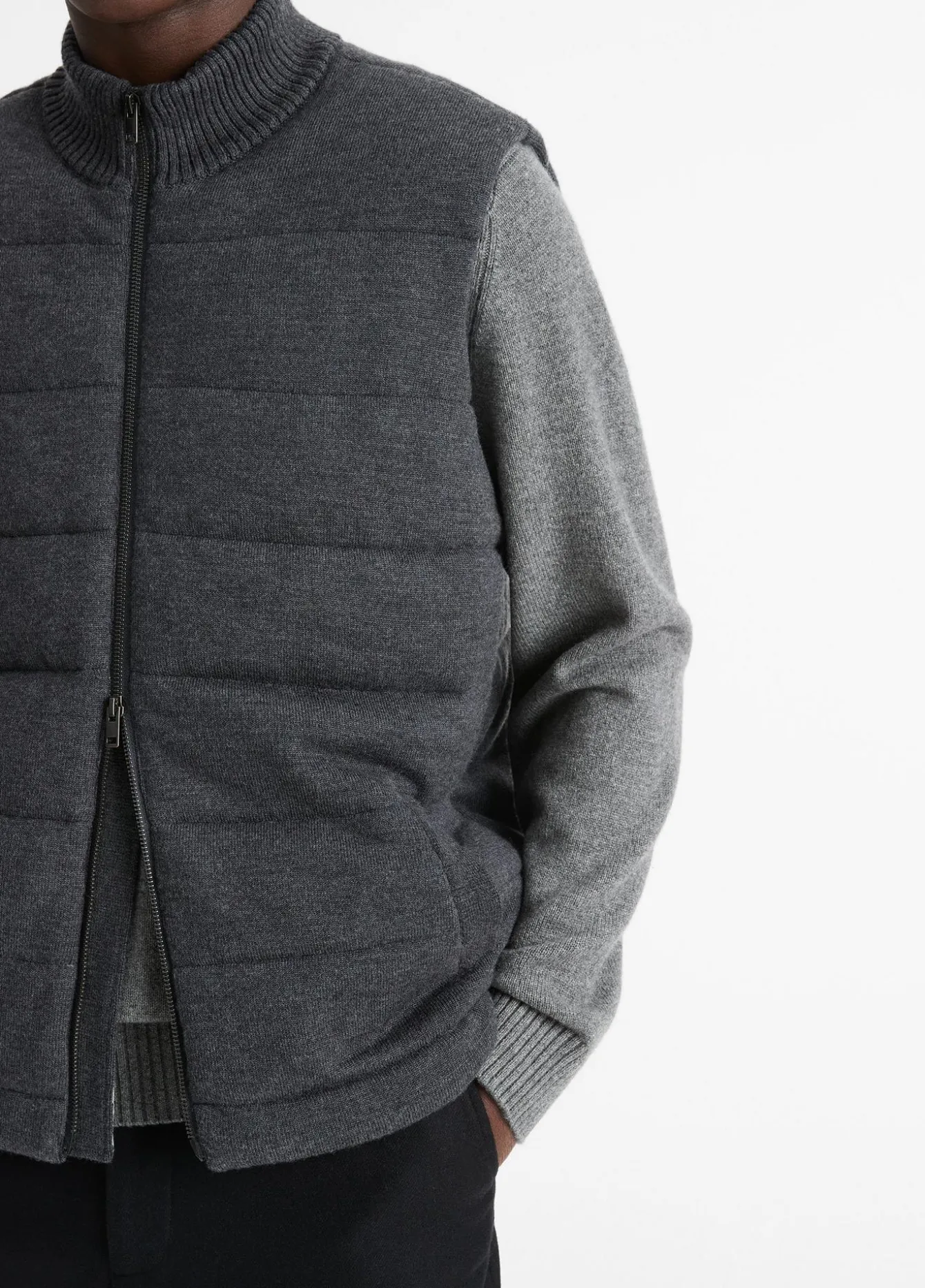 Merino Wool Full-Zip Vest