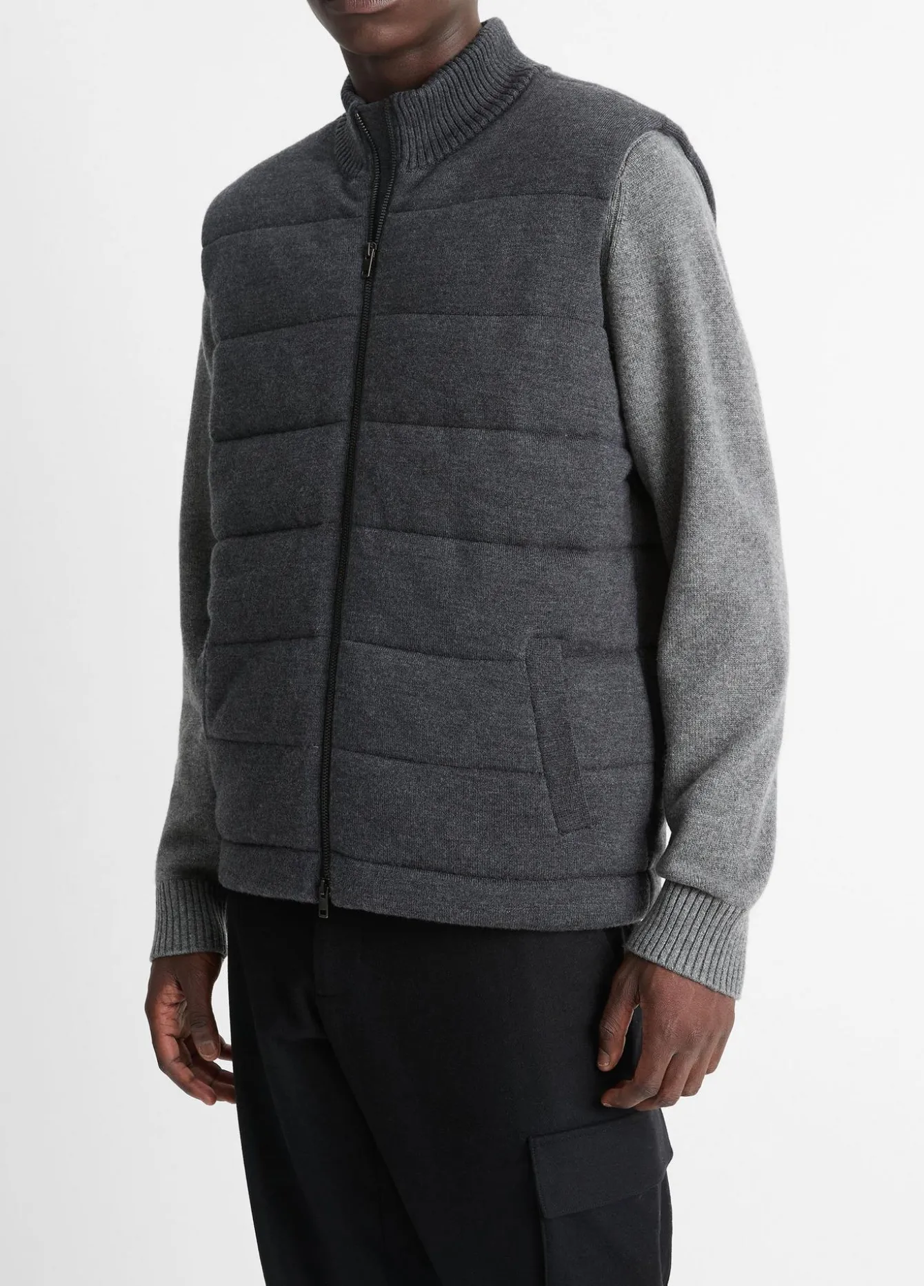 Merino Wool Full-Zip Vest