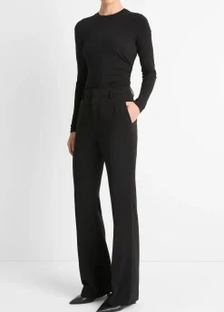 Mid-Rise Tailored Flare Pant