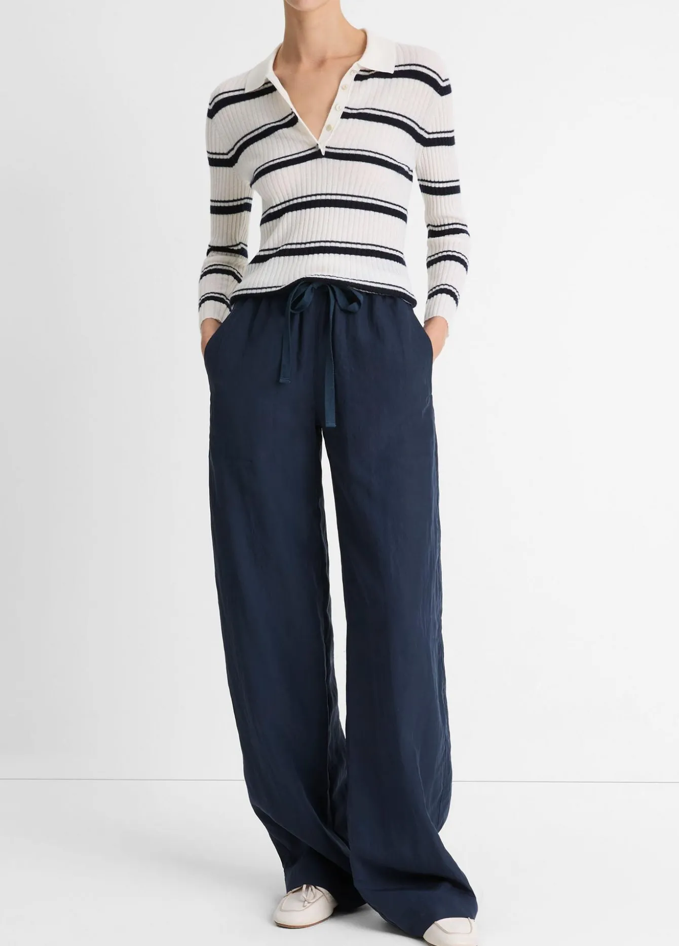 Mid-Rise Utility Drawstring Pant