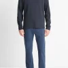 Milano Pima Cotton-Blend Johnny-Collar Shirt