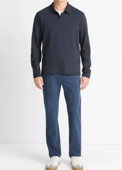 Milano Pima Cotton-Blend Johnny-Collar Shirt