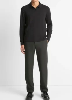 Milano Pima Cotton-Blend Johnny-Collar Shirt