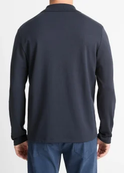 Milano Pima Cotton-Blend Johnny-Collar Shirt