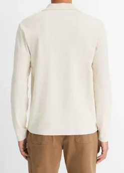 Milano Pima Cotton-Blend Johnny-Collar Shirt