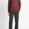 Ombré Plaid Cotton-Blend Shirt
