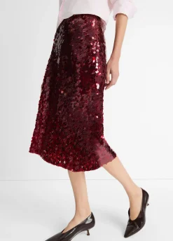 Paillette Bias Skirt