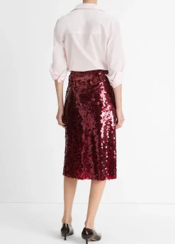 Paillette Bias Skirt