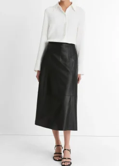 Pearl-Button Long-Sleeve Shirt