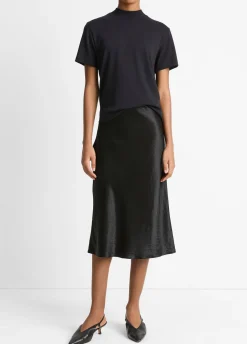 Pima Cotton Mock-Neck T-Shirt