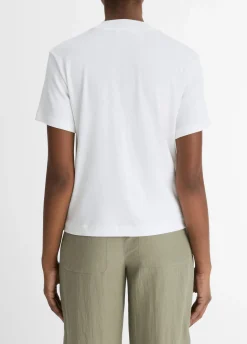 Pima Cotton Mock-Neck T-Shirt