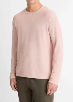 Pima Cotton Piqué Long-Sleeve T-Shirt