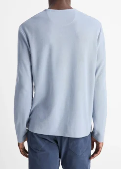 Pima Cotton Piqué Long-Sleeve T-Shirt