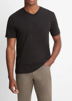 Pima Cotton V-Neck T-Shirt